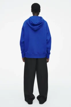 Hot COS OVRESIZED JERSEY HOODIE COBALT BLUE