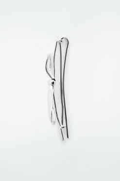 Clearance COS 4-PACK BOW HAIR SLIDES SILVER
