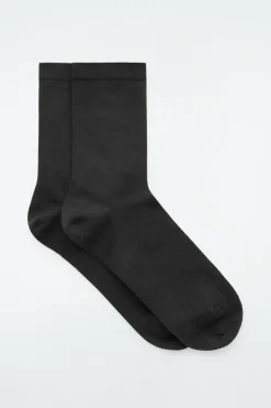 Discount COS 2-PACK COTTON SOCKS BLACK