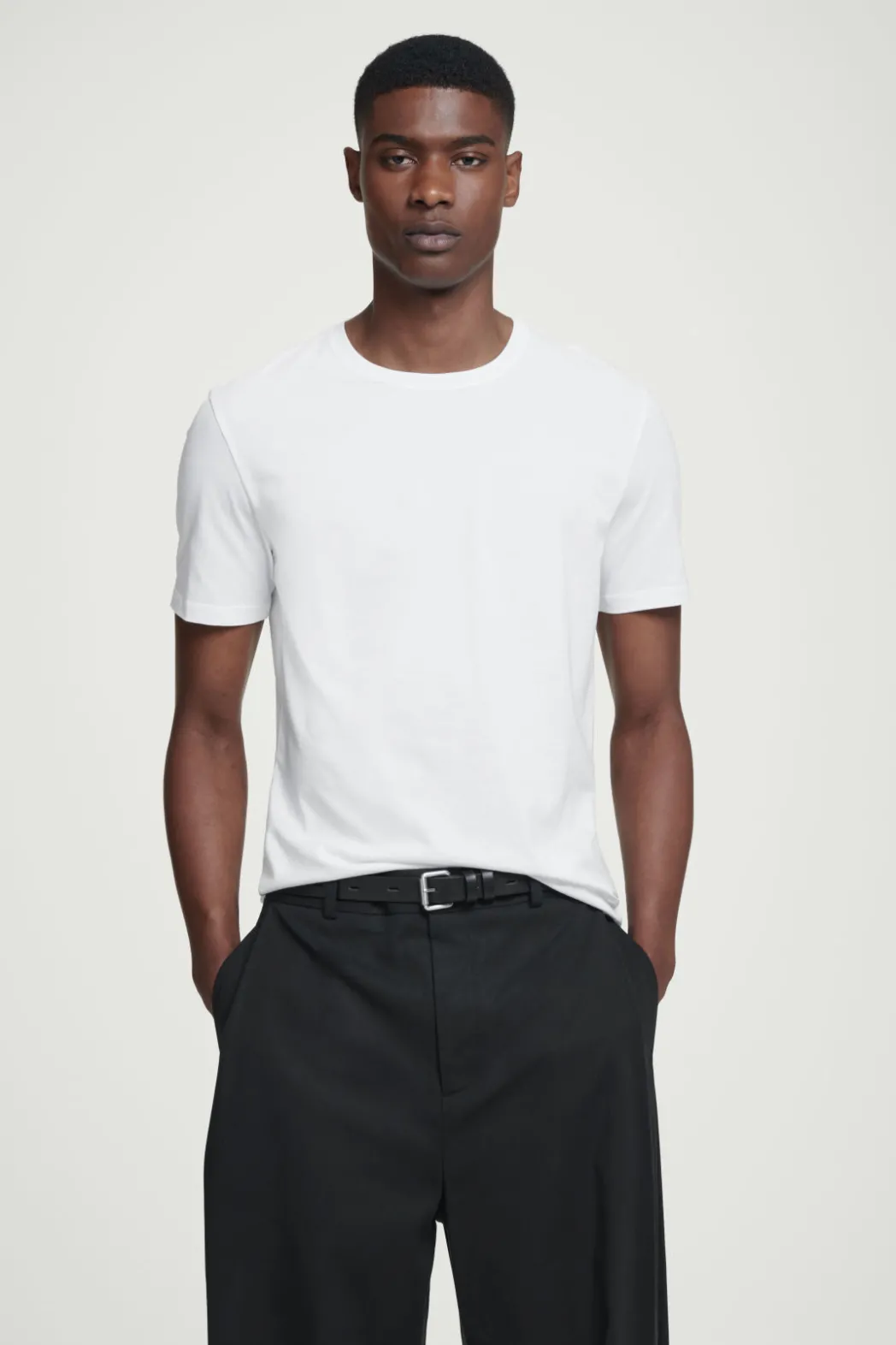 New COS 3-PACK REGULAR COTTON T-SHIRTS white