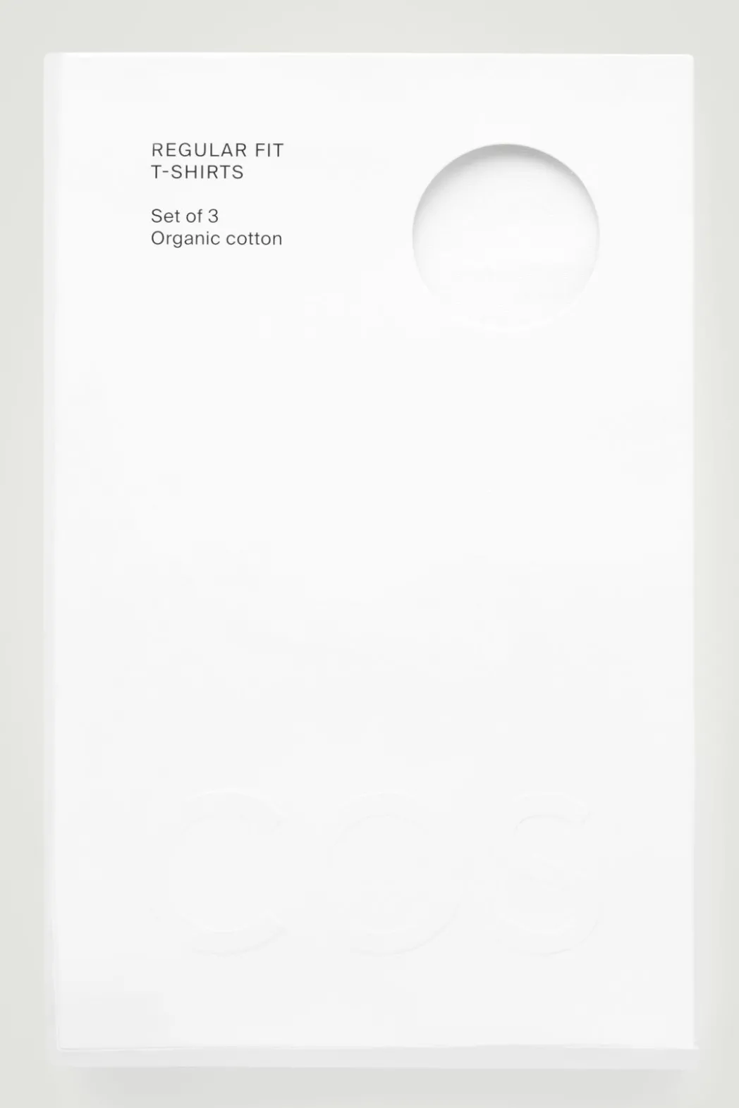 New COS 3-PACK REGULAR COTTON T-SHIRTS white