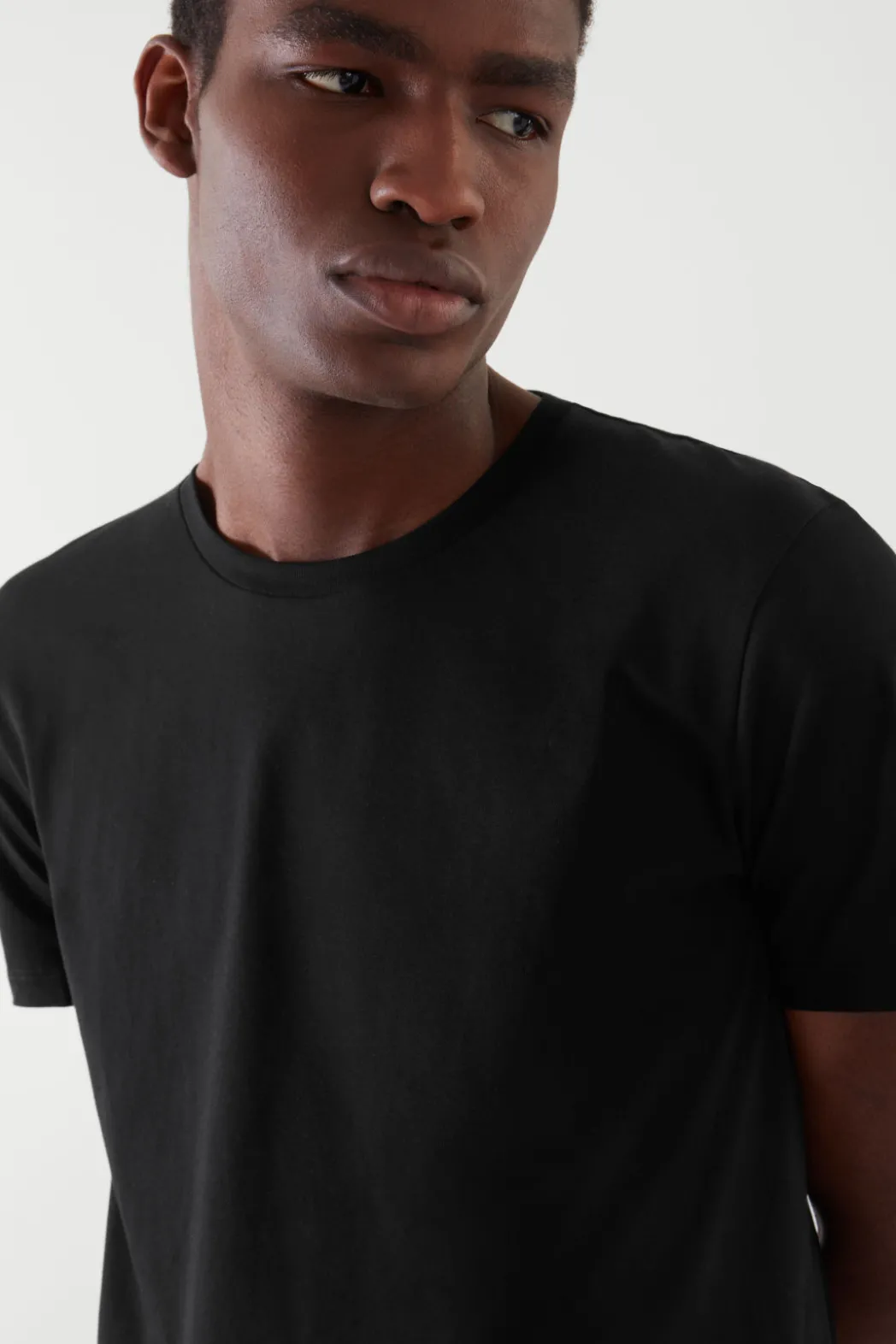 Sale COS 3-PACK REGULAR COTTON T-SHIRTS black
