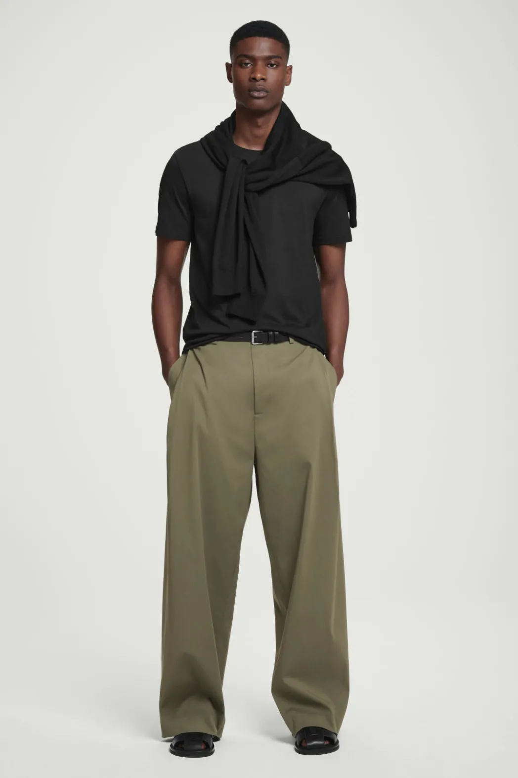 Sale COS 3-PACK REGULAR COTTON T-SHIRTS black