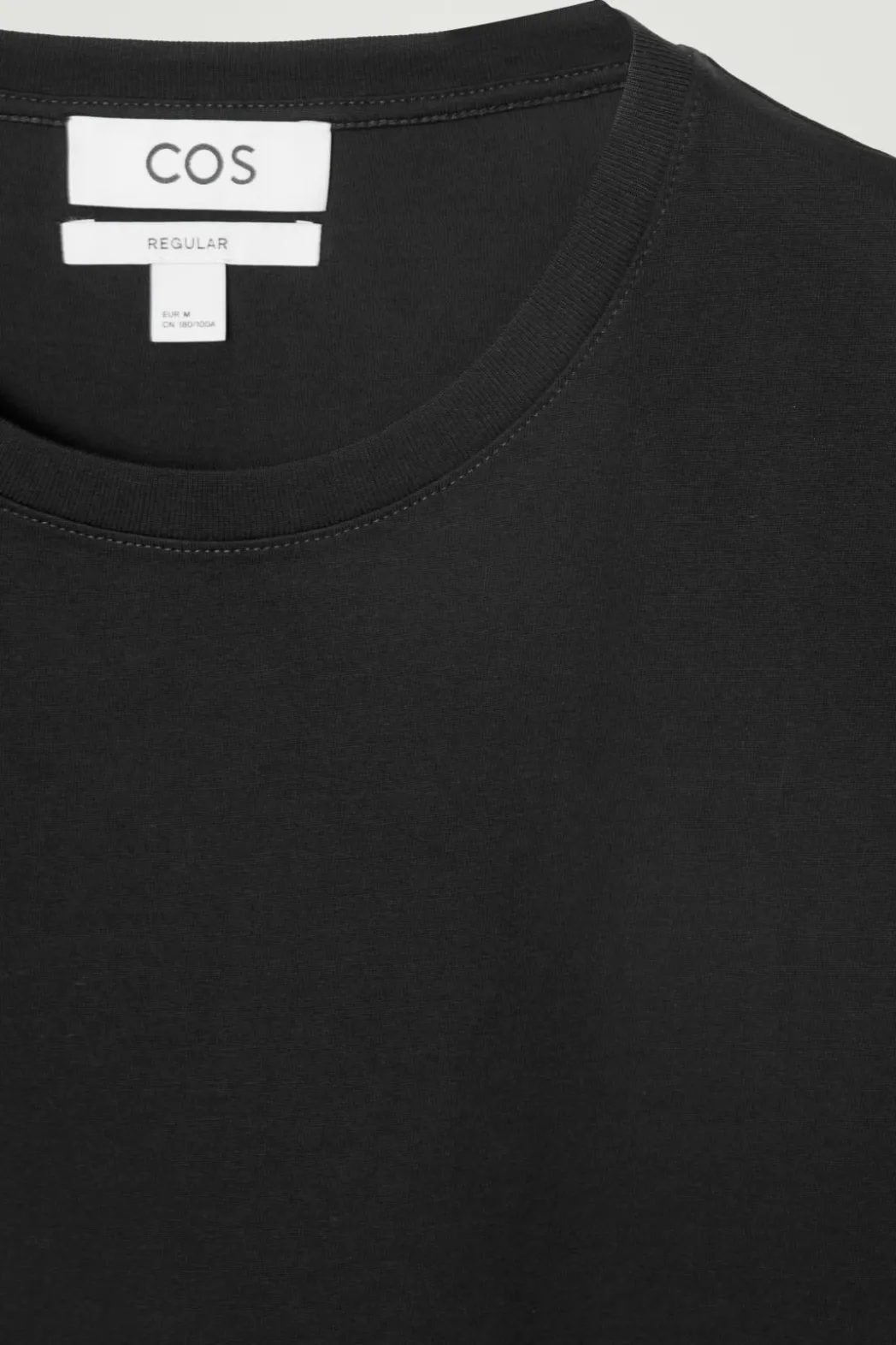 Sale COS 3-PACK REGULAR COTTON T-SHIRTS black
