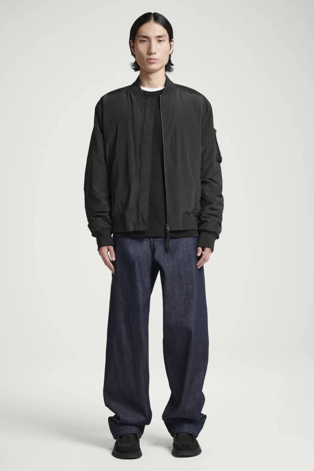 Clearance COS PADDED BOMBER JACKET BLACK