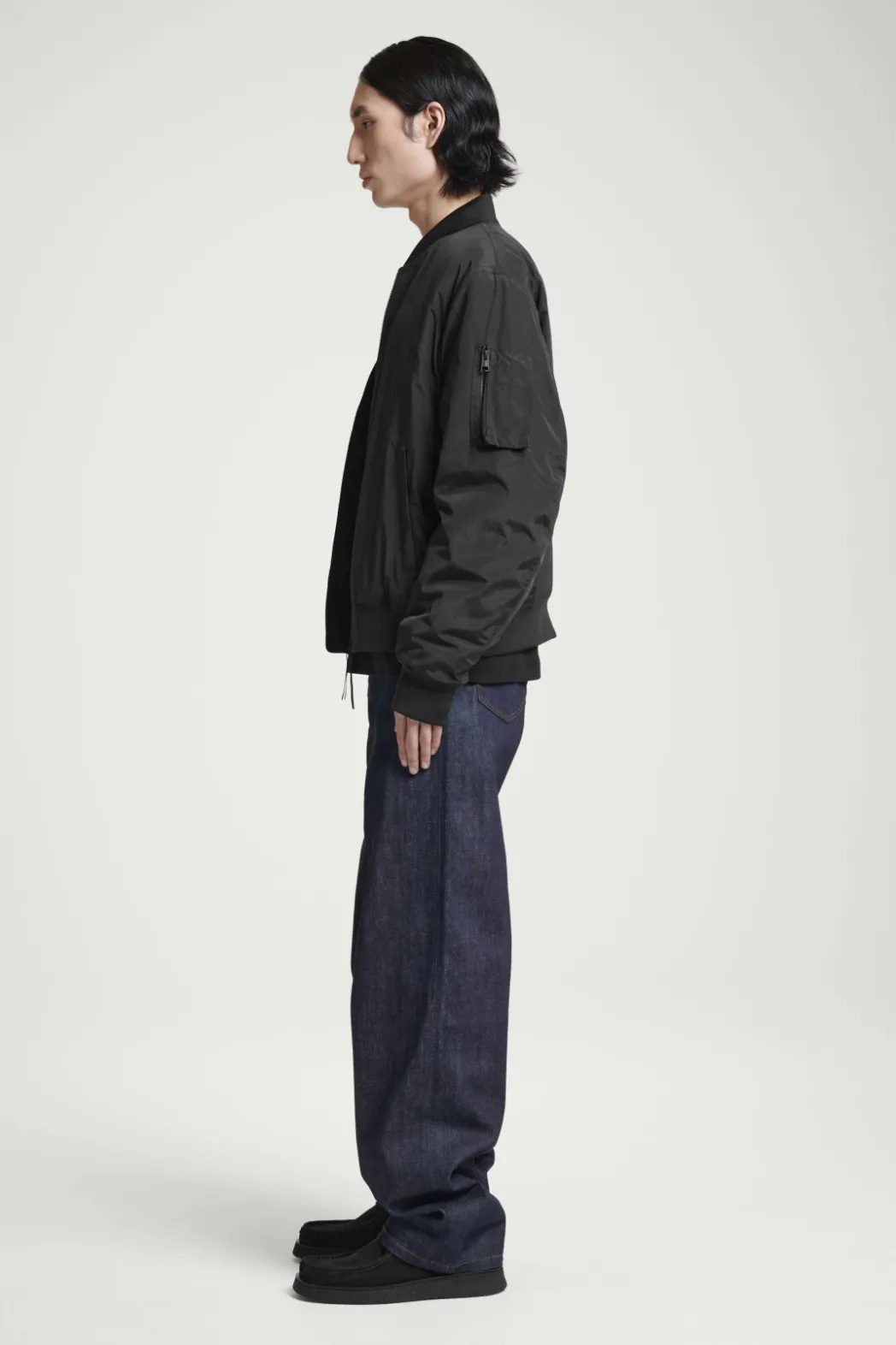 Clearance COS PADDED BOMBER JACKET BLACK