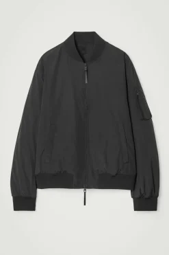 Clearance COS PADDED BOMBER JACKET BLACK