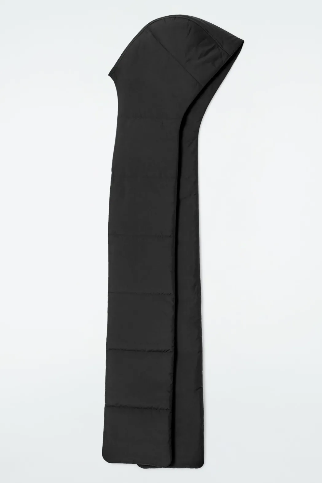 Sale COS PADDED HYBRID HOODED SCARF BLACK