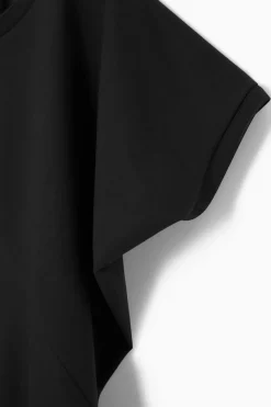 Clearance COS PANELED BATWING T-SHIRT NAVY