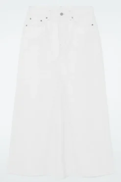 Online COS PANELED DENIM MAXI SKIRT OFF-WHITE