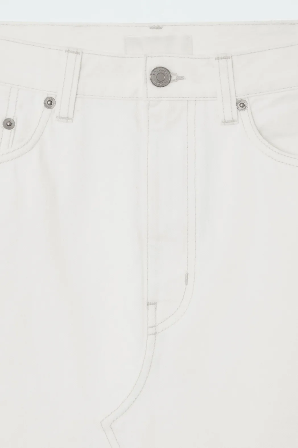 Online COS PANELED DENIM MAXI SKIRT OFF-WHITE