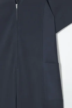 Clearance COS PANELED V-NECK JUMPSUIT NAVY