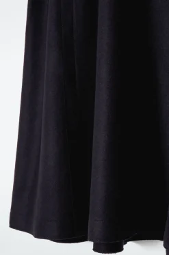 Outlet COS PANELLED WOOL MIDI SKIRT NAVY
