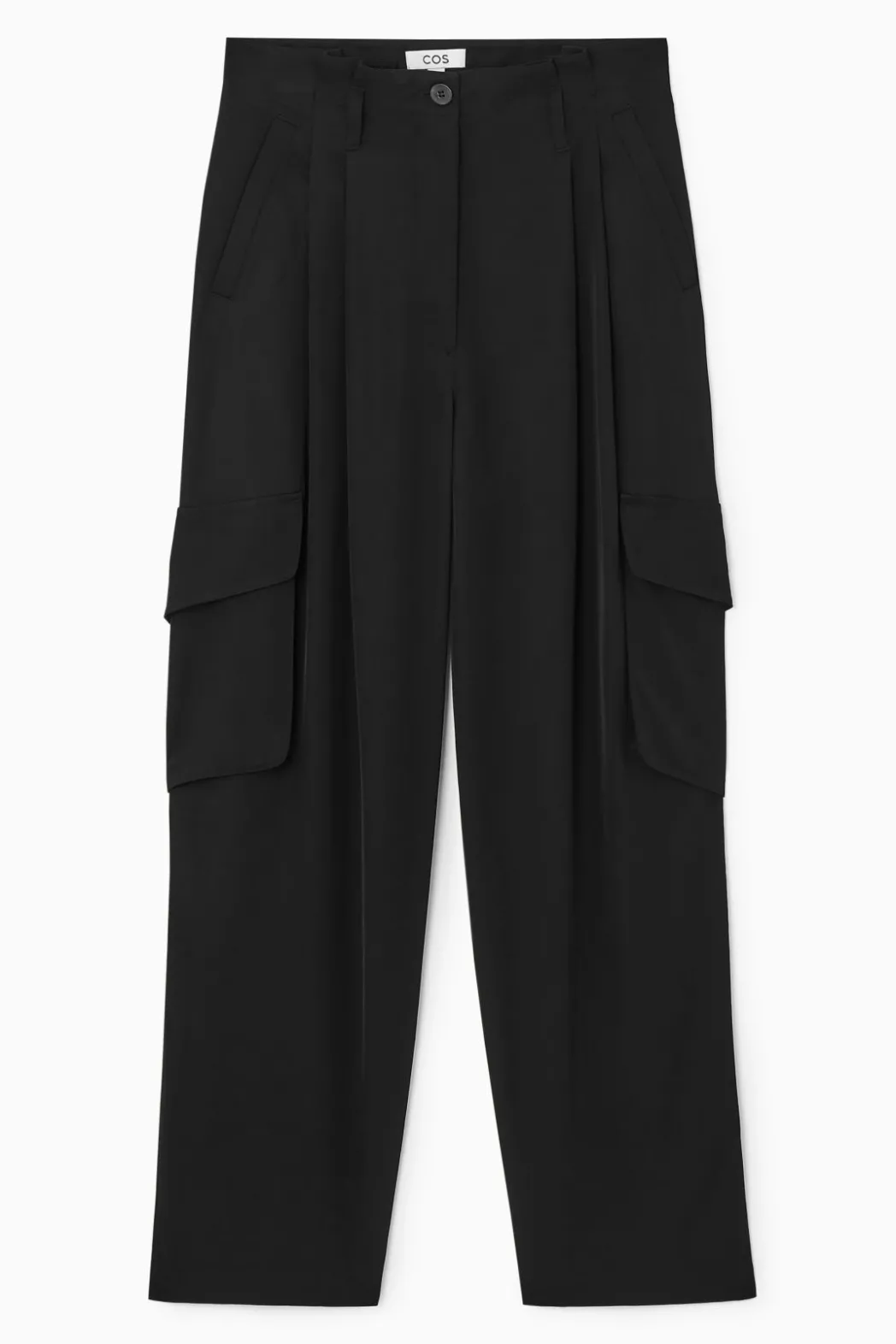 Discount COS PAPERBAG UTILITY PANTS BLACK