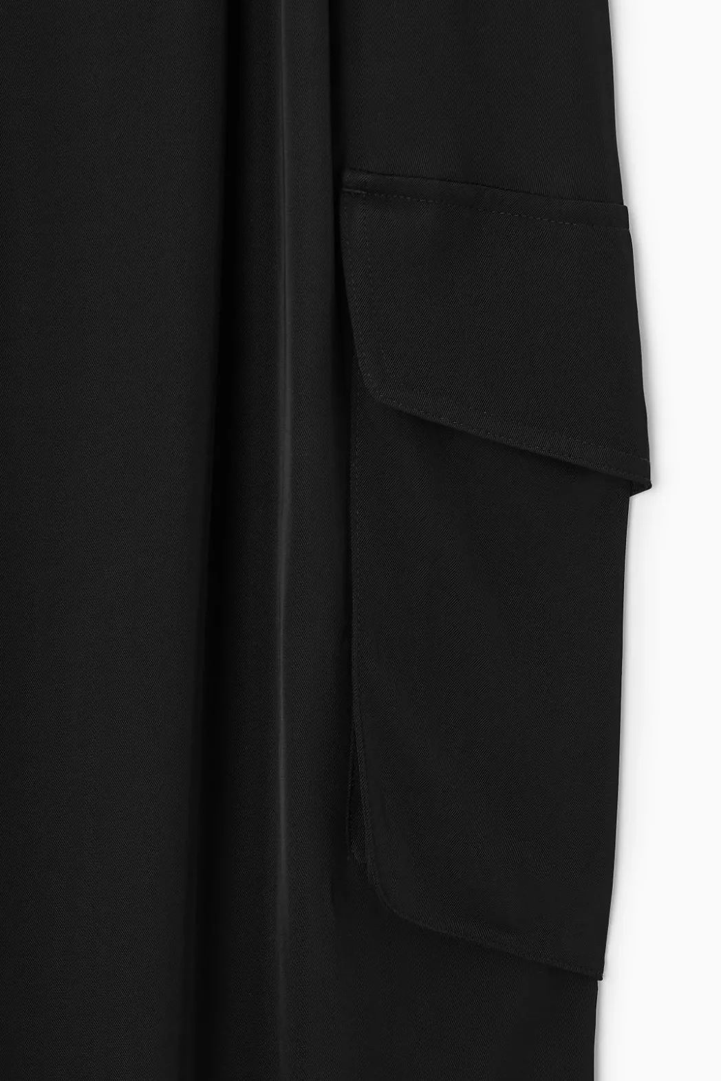 Discount COS PAPERBAG UTILITY PANTS BLACK