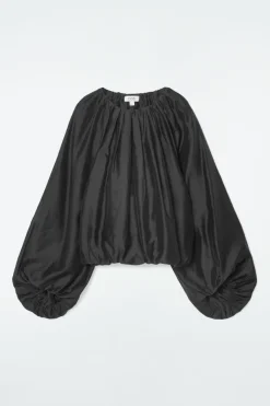 Online COS PARACHUTE BLOUSE BLACK