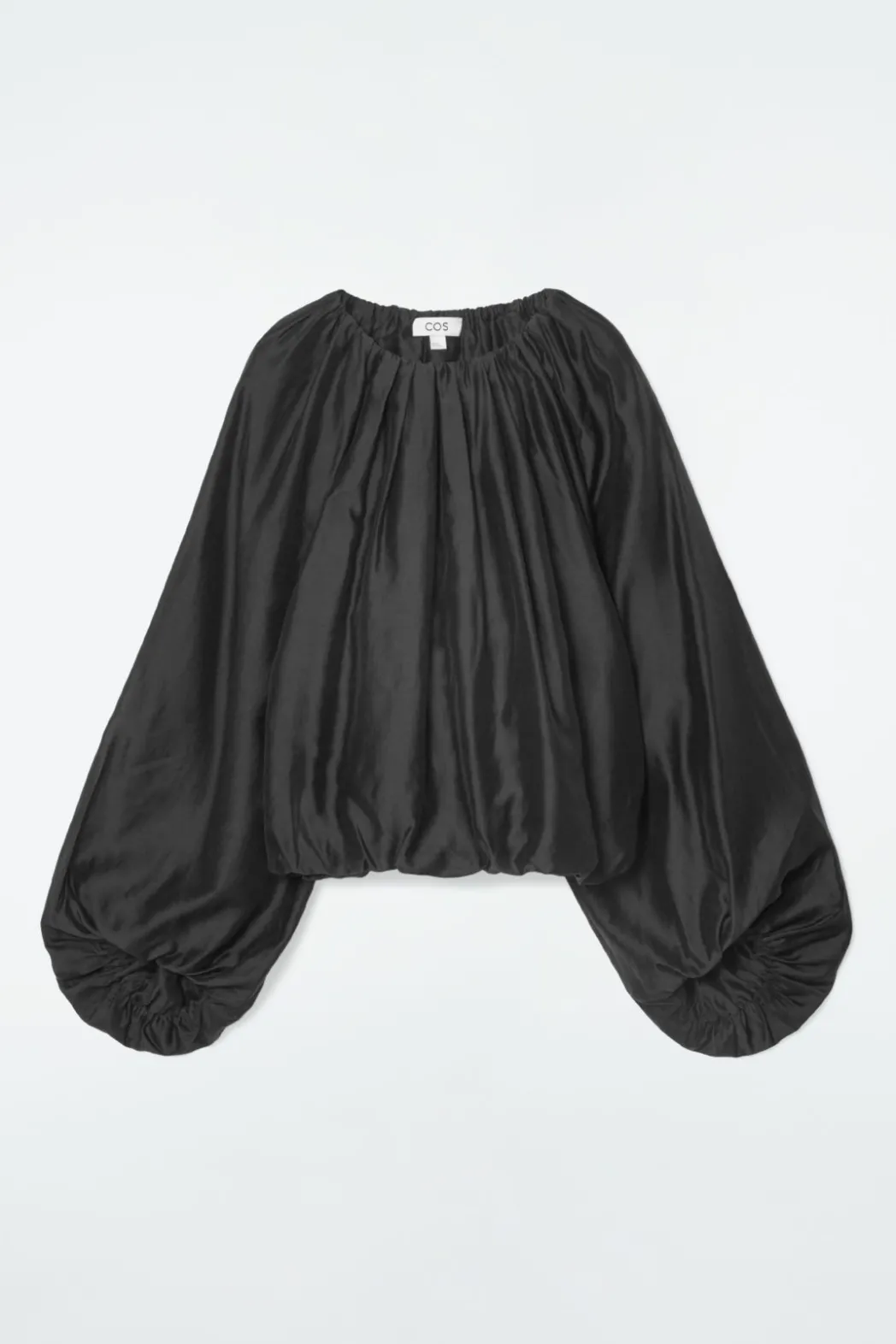 Online COS PARACHUTE BLOUSE BLACK