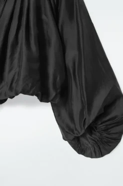 Online COS PARACHUTE BLOUSE BLACK