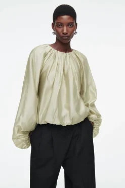 Sale COS PARACHUTE BLOUSE LIGHT GREEN