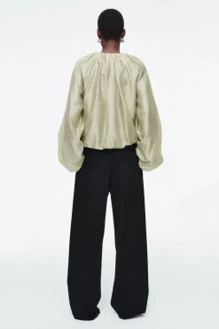 Sale COS PARACHUTE BLOUSE LIGHT GREEN