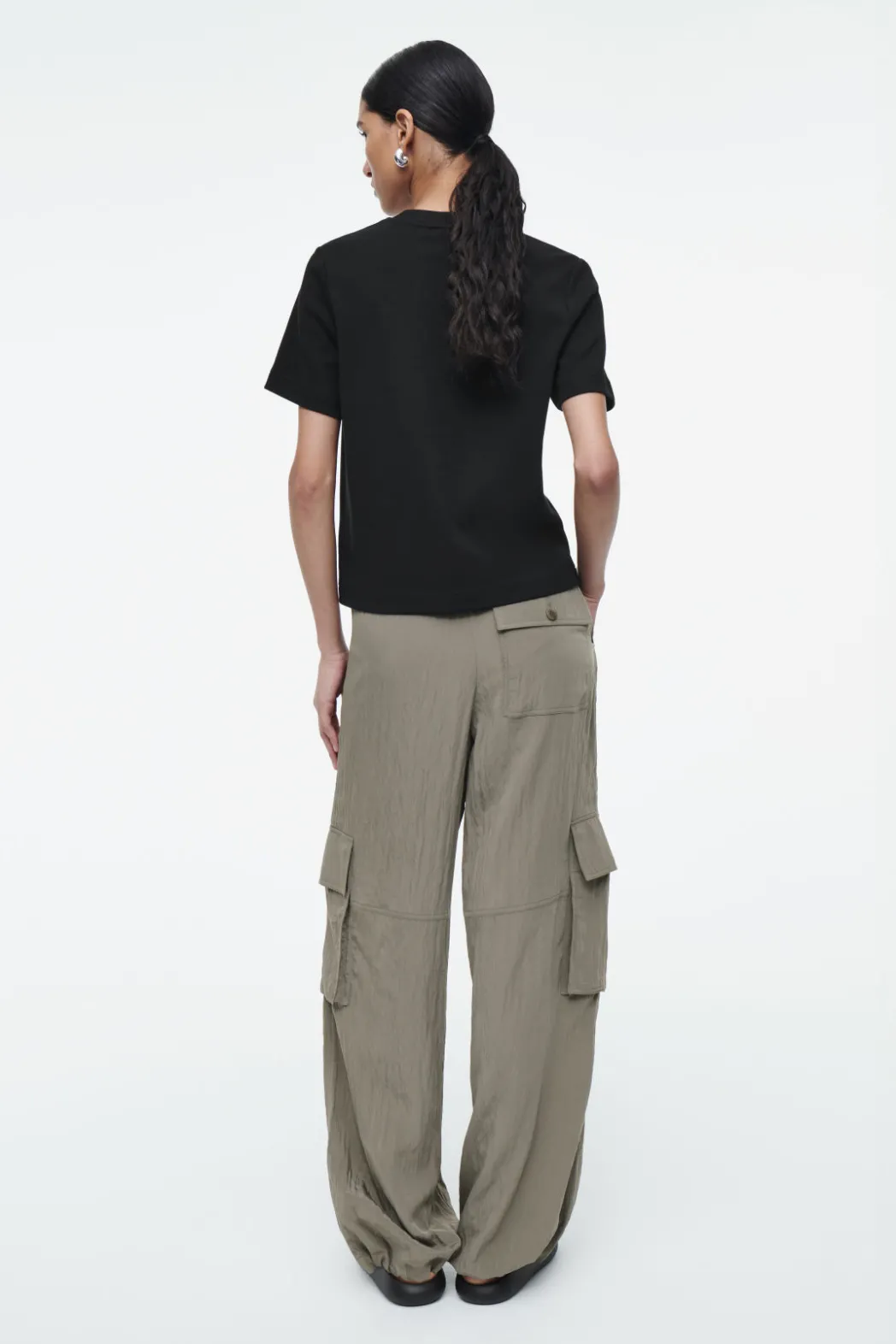 Outlet COS PARACHUTE CARGO PANTS GRAY