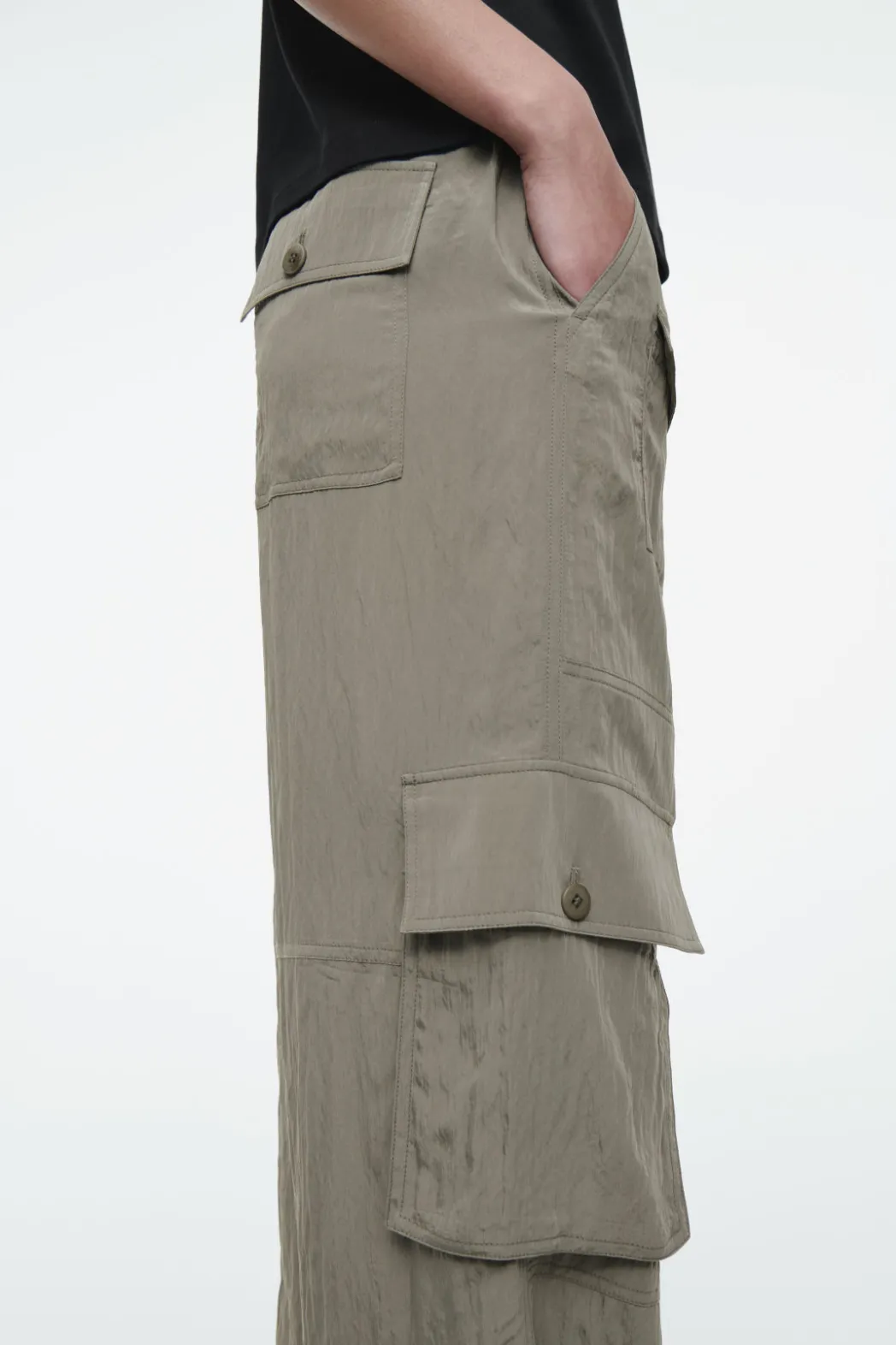 Outlet COS PARACHUTE CARGO PANTS GRAY