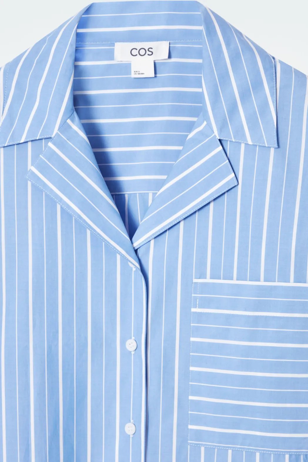 Clearance COS PINSTRIPED COTTON PAJAMA SHIRT BLUE / PINSTRIPED