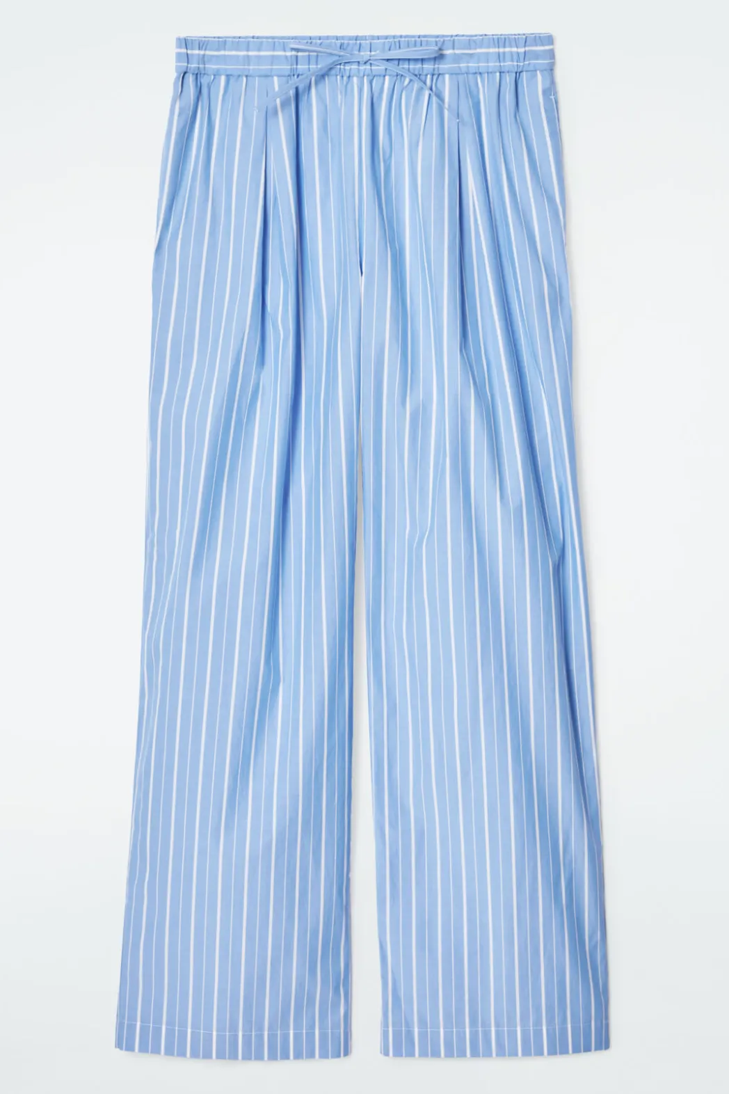 Outlet COS PINSTRIPED COTTON PAJAMA PANTS BLUE / PINSTRIPED