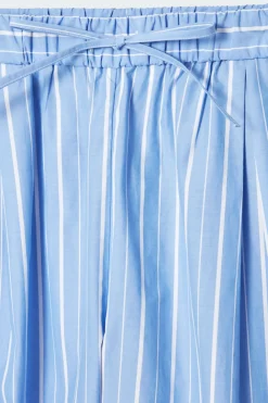 Outlet COS PINSTRIPED COTTON PAJAMA PANTS BLUE / PINSTRIPED