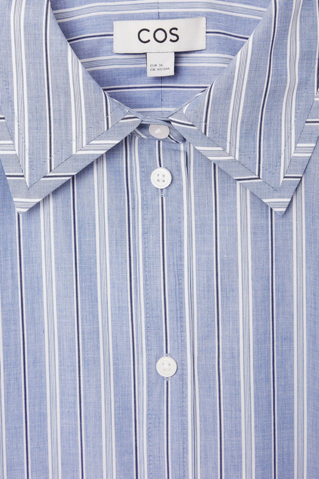 Hot COS PINSTRIPED SHIRT DRESS BLUE / STRIPED