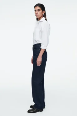 Best COS PINTUCKED LEATHER PENNY LOAFERS BLACK