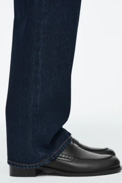 Best COS PINTUCKED LEATHER PENNY LOAFERS BLACK