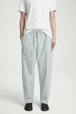 Clearance COS PINTUCKED TAPERED TRACK PANTS GRAY