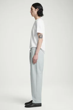 Clearance COS PINTUCKED TAPERED TRACK PANTS GRAY