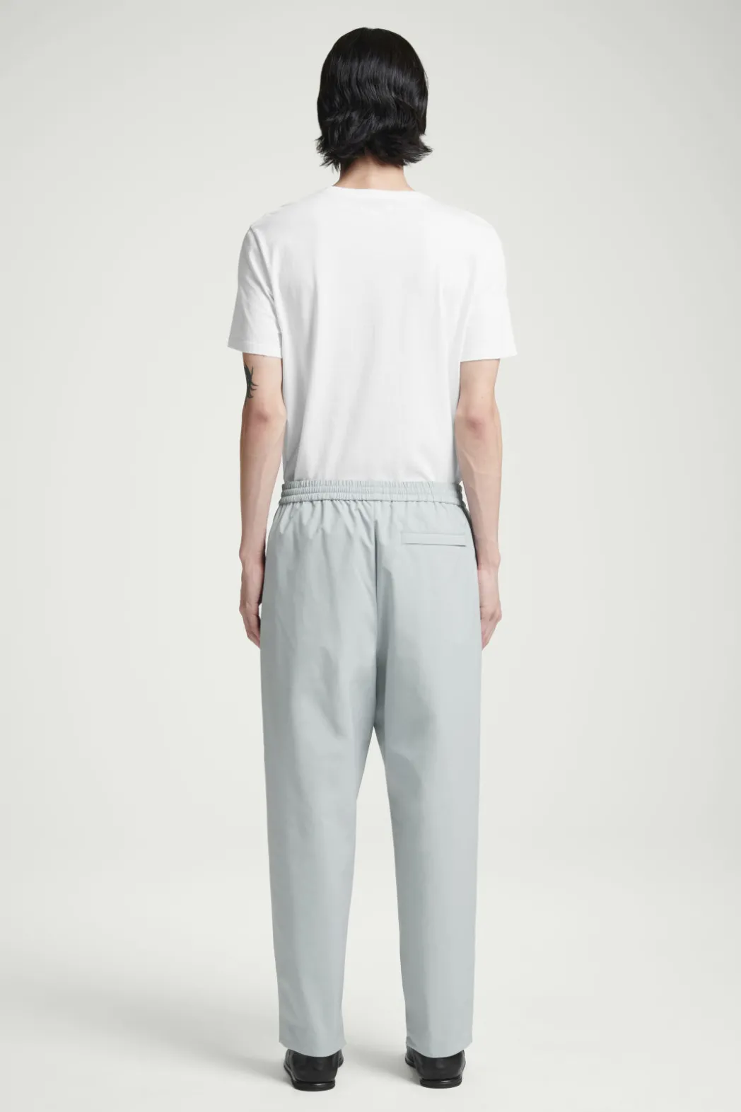 Clearance COS PINTUCKED TAPERED TRACK PANTS GRAY
