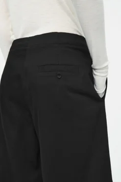 Hot COS PLEATED BARREL-LEG CHINOS BLACK