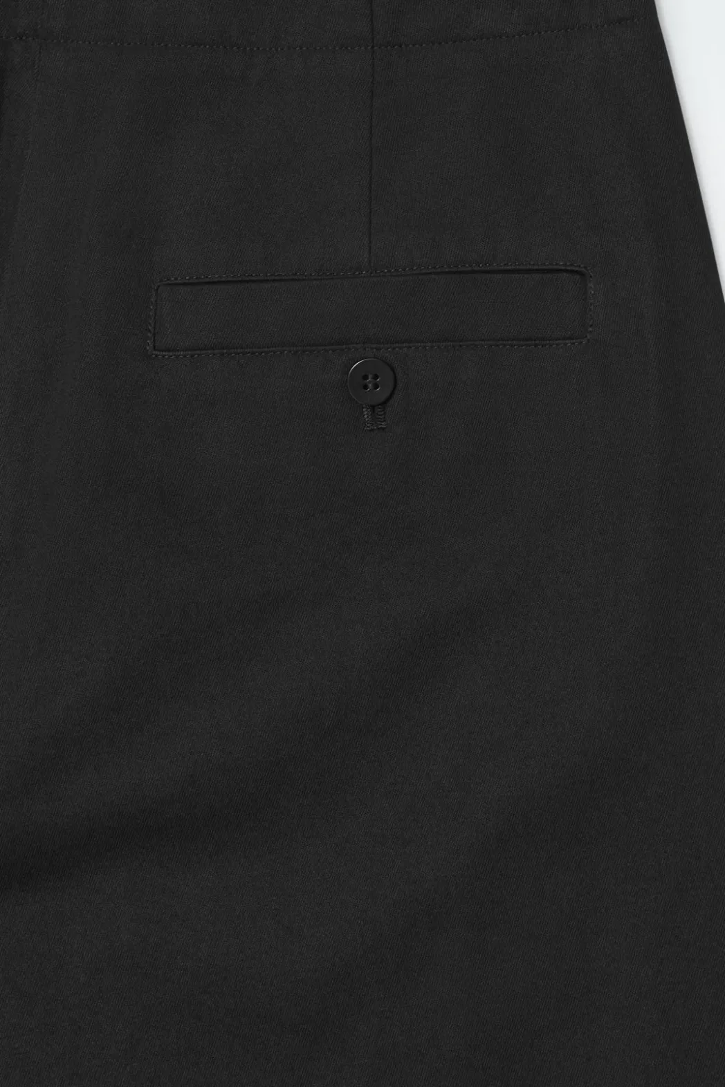 Hot COS PLEATED BARREL-LEG CHINOS BLACK