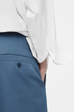 Clearance COS PLEATED BARREL-LEG CHINOS BLUE