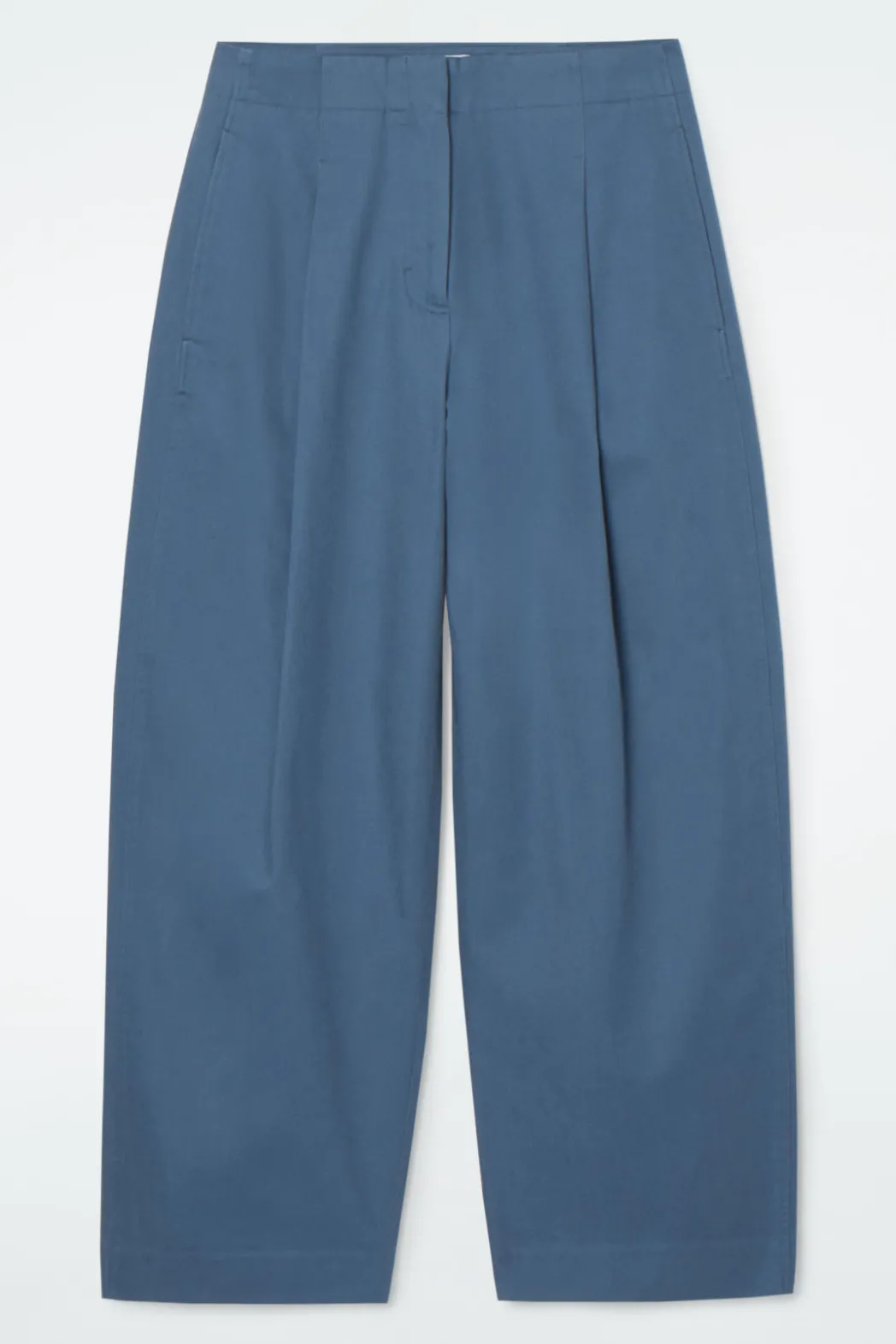 Clearance COS PLEATED BARREL-LEG CHINOS BLUE