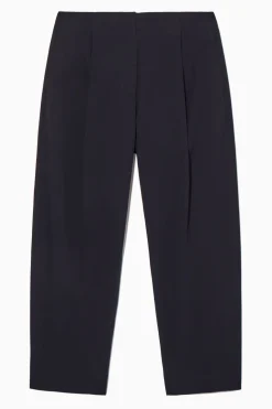 Best COS PLEATED BARREL-LEG TWILL CHINOS NAVY