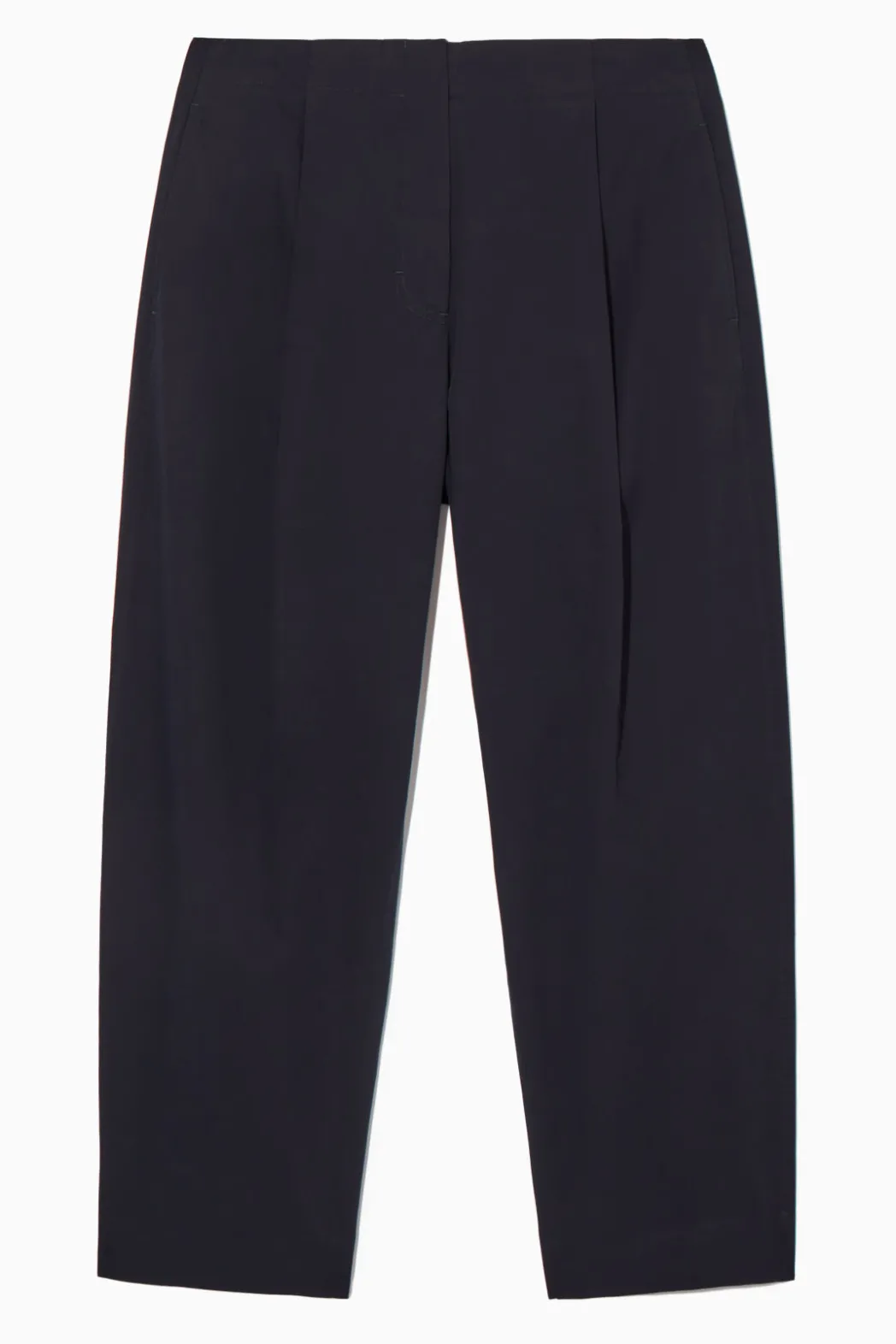 Best COS PLEATED BARREL-LEG TWILL CHINOS NAVY