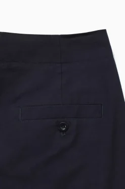 Best COS PLEATED BARREL-LEG TWILL CHINOS NAVY