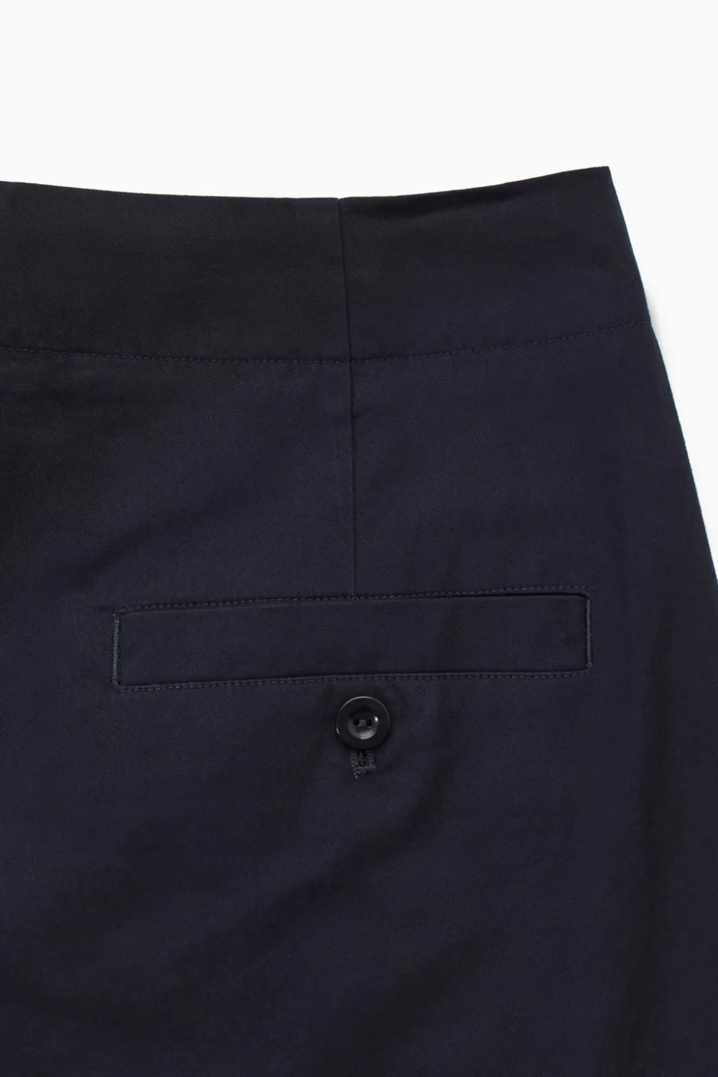 Best COS PLEATED BARREL-LEG TWILL CHINOS NAVY