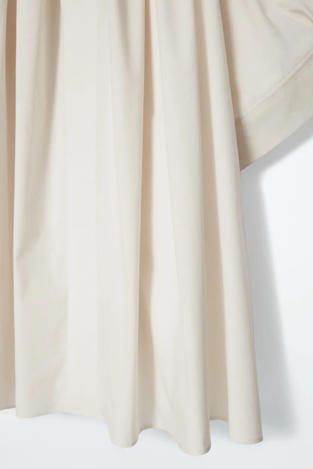 Hot COS PLEATED MINI TUNIC DRESS WHITE