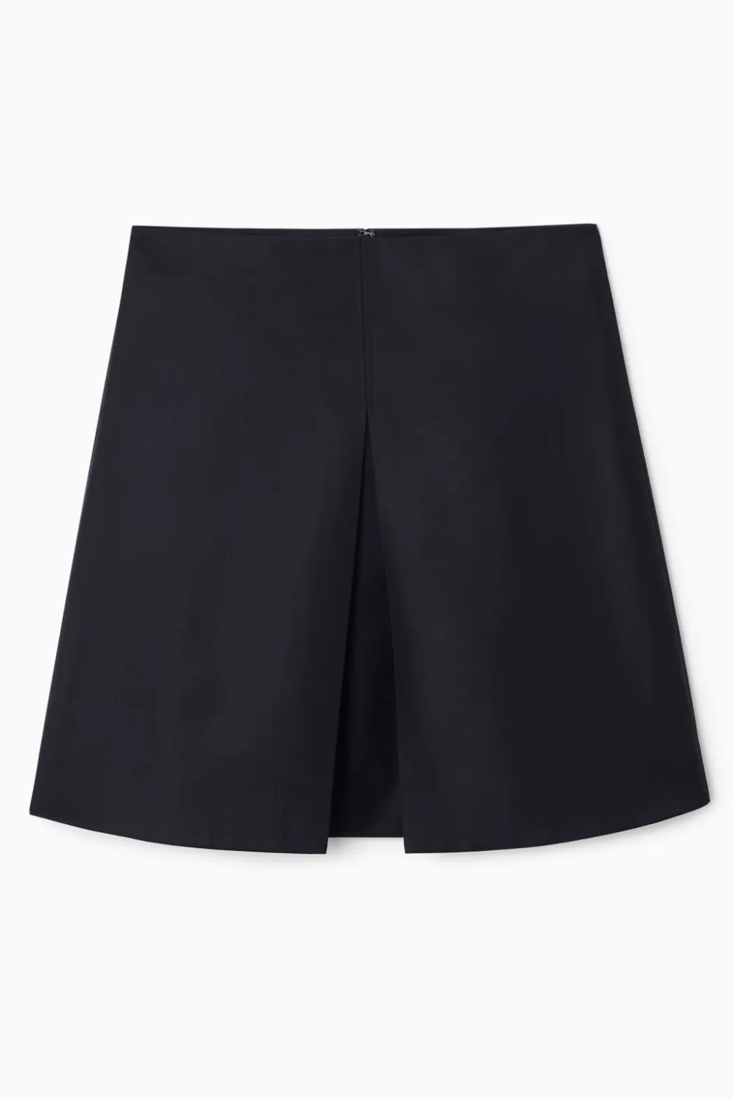 Hot COS PLEATED WOOL-BLEND MINI SKIRT NAVY