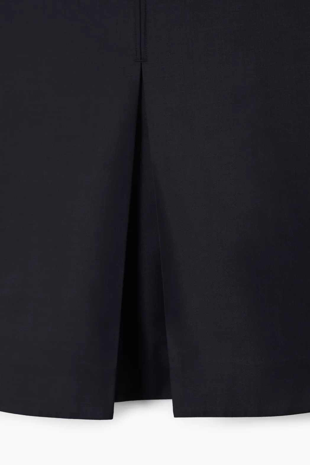 Hot COS PLEATED WOOL-BLEND MINI SKIRT NAVY