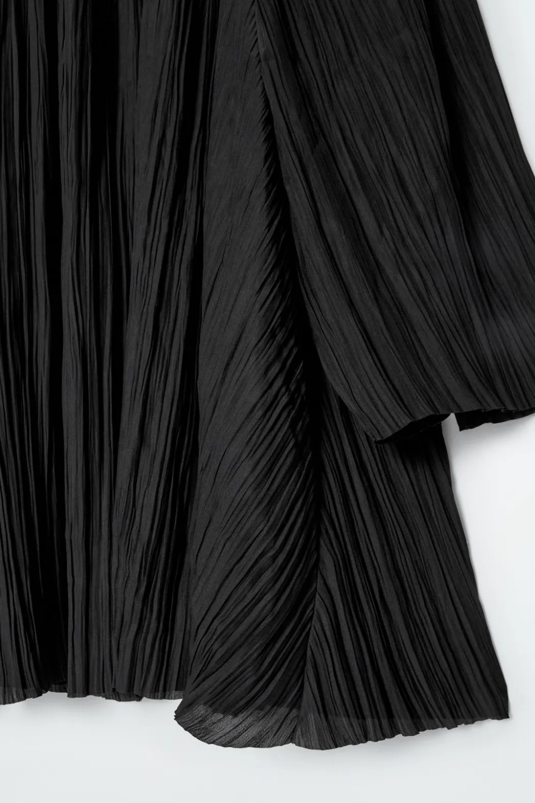 Best COS PLISSÉ MINI DRESS BLACK