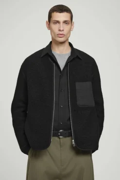 Discount COS POLAR FLEECE LINER JACKET BLACK