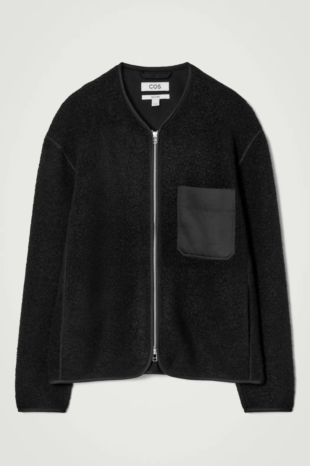 Discount COS POLAR FLEECE LINER JACKET BLACK