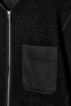 Discount COS POLAR FLEECE LINER JACKET BLACK